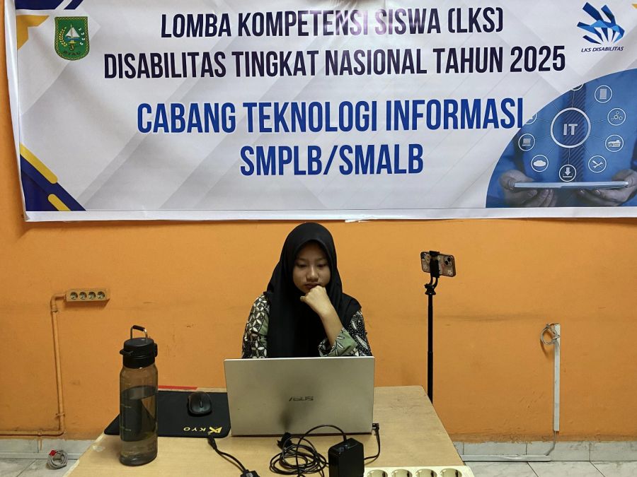 Muthiah Wakil Riau Ditingkat Nasional, Lomba Kompetensi Siswa Disabilitas 2025